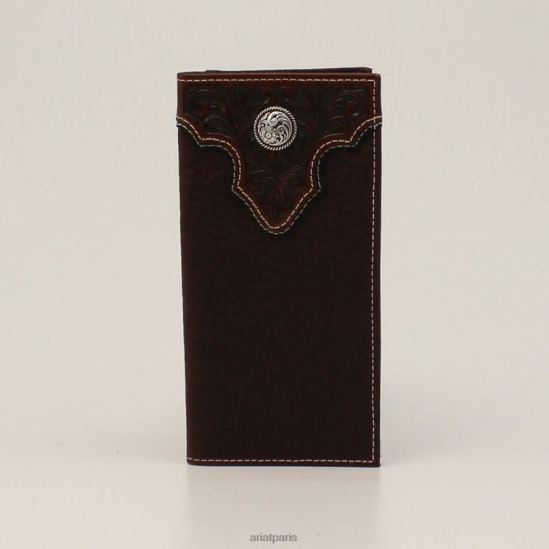 RJ66P4185 portefeuille de rodéo en filigrane brn Ariat accessoires brun enfants