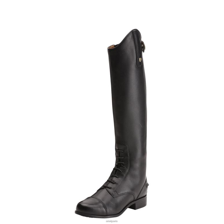 RJ66P3952 botte d'équitation haute à fermeture éclair Heritage Contour Field Ariat chaussure noir enfants