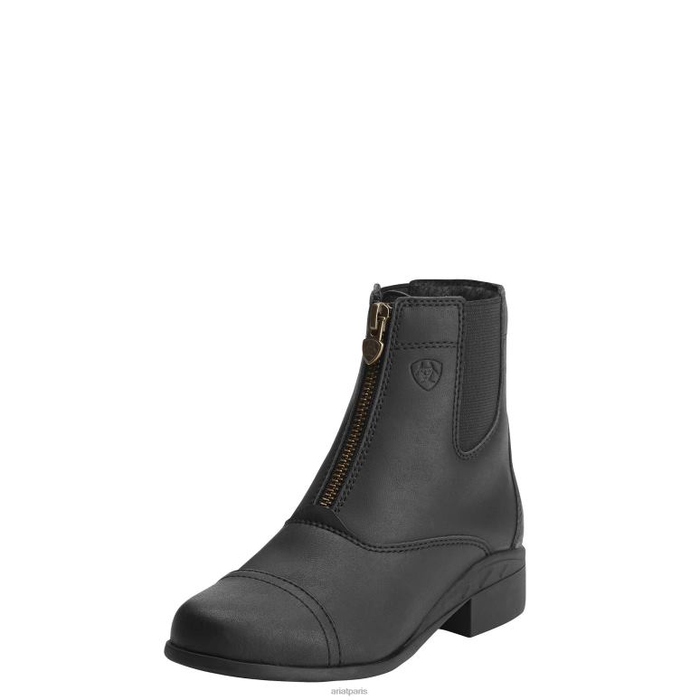 RJ66P3953 botte de paddock éclair scout Ariat chaussure noir enfants