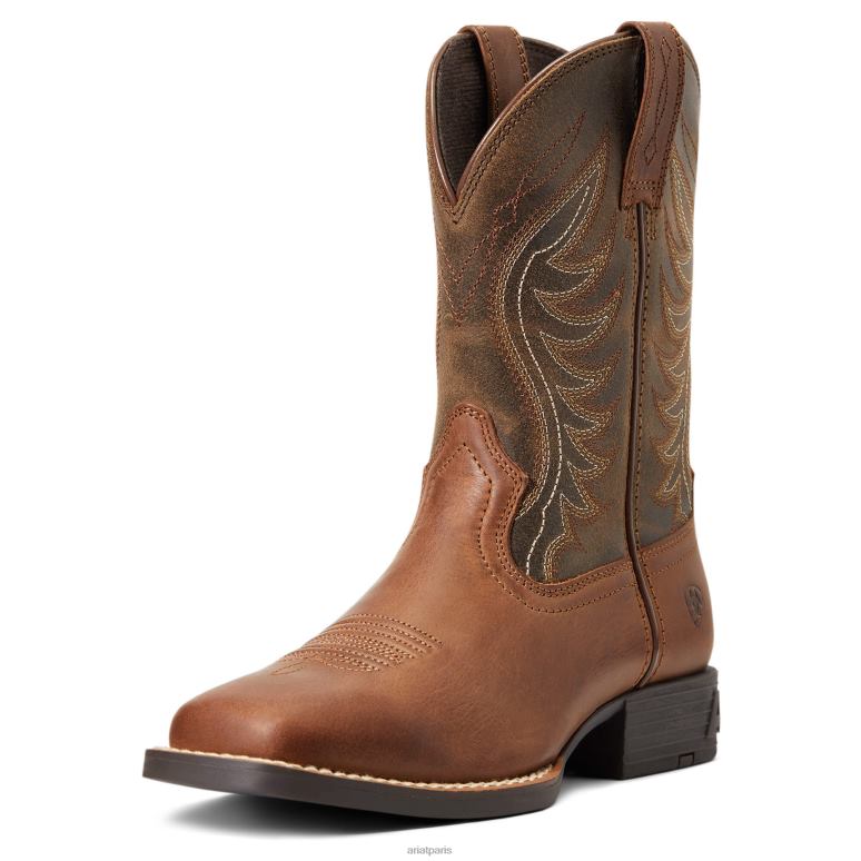 RJ66P3825 botte western amos Ariat chaussure croquant à l'oseille enfants