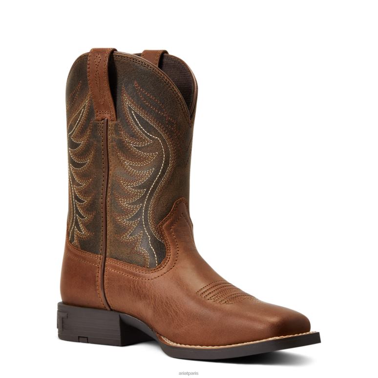 RJ66P3825 botte western amos Ariat chaussure croquant à l'oseille enfants