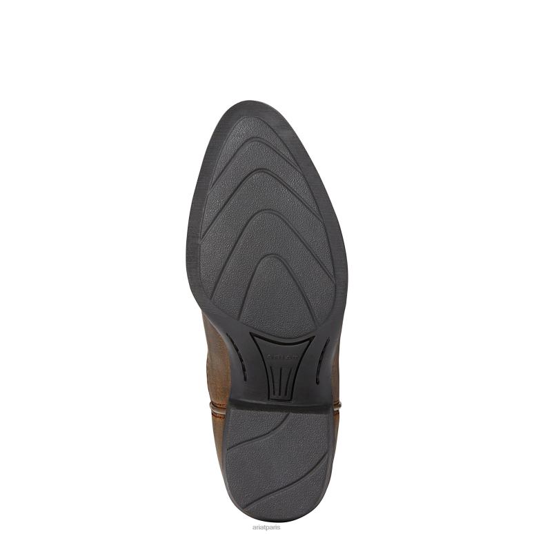 RJ66P3829 botte western western patrimoniale Ariat chaussure marron vieilli enfants