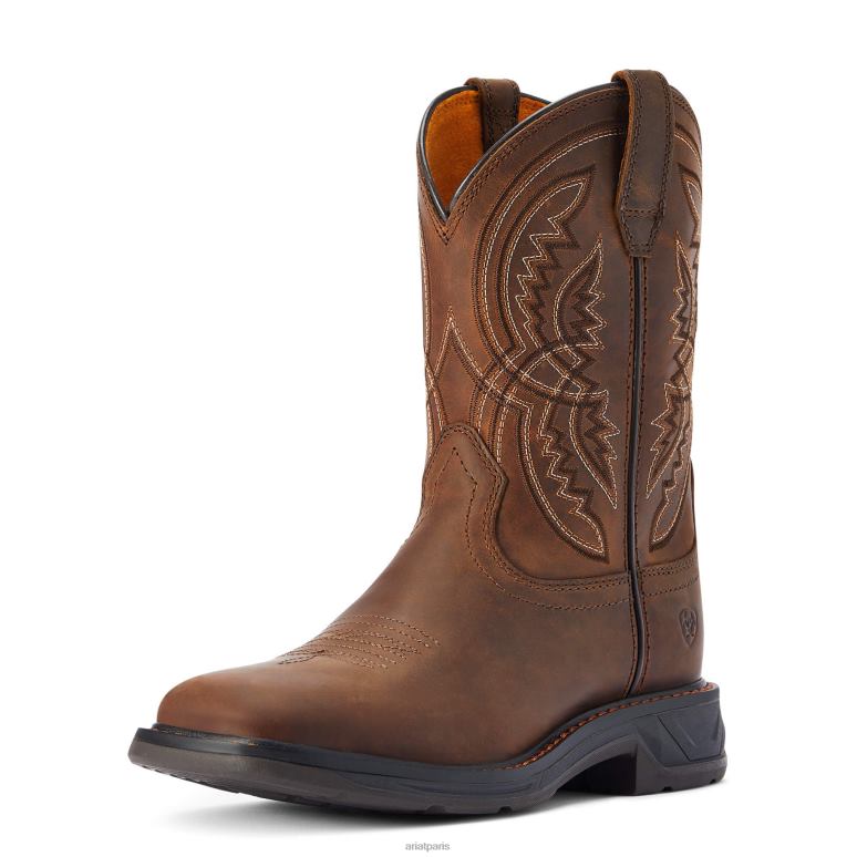 RJ66P3831 botte western workhog xt coil Ariat chaussure les chemins de terre enfants