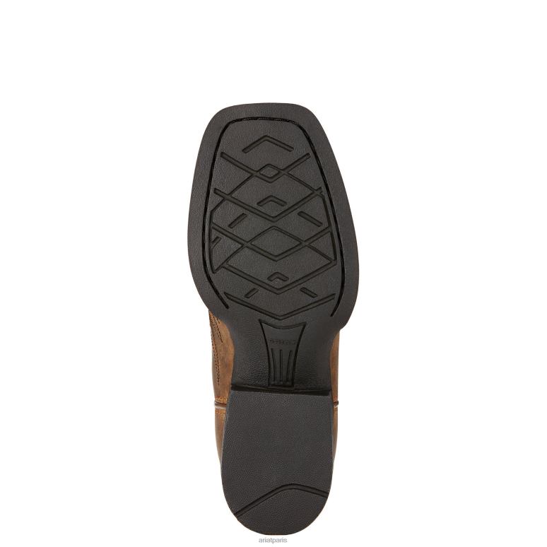 RJ66P3834 honneur de la botte western Ariat chaussure marron vieilli enfants