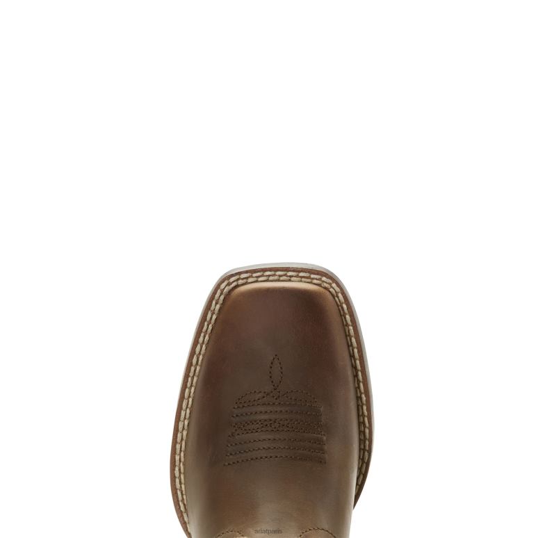 RJ66P3840 botte western patriote Ariat chaussure marron vieilli enfants