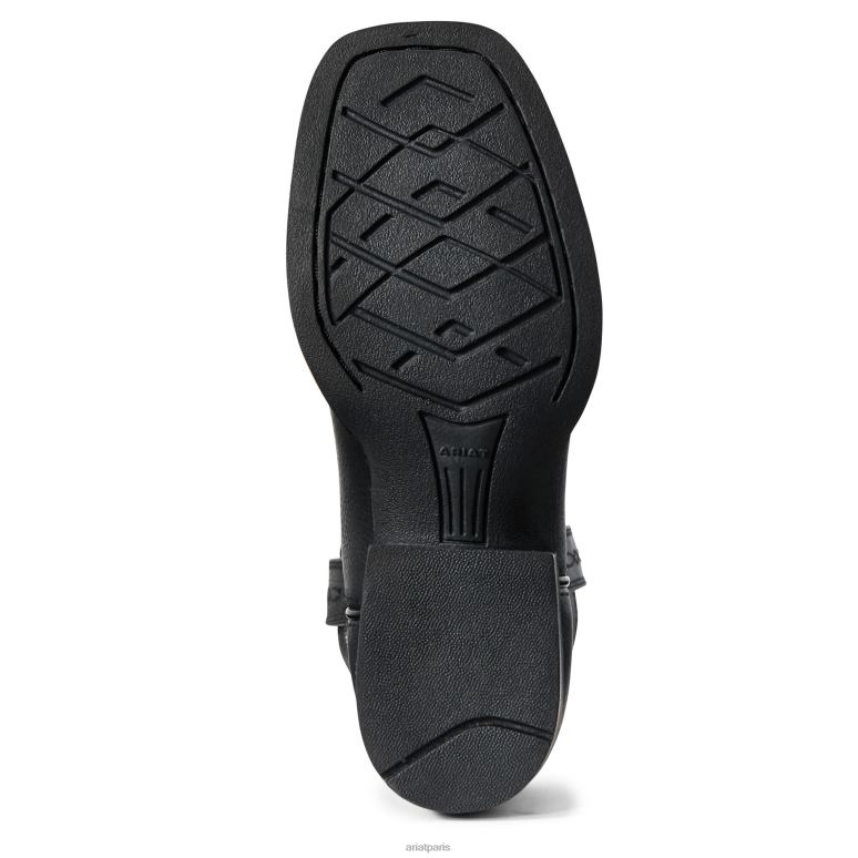 RJ66P3845 botte occidentale de magnat Ariat chaussure ours noir enfants