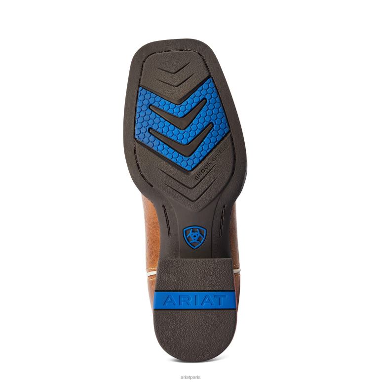 RJ66P3883 botte western lonestar Ariat chaussure bronzage de crête enfants