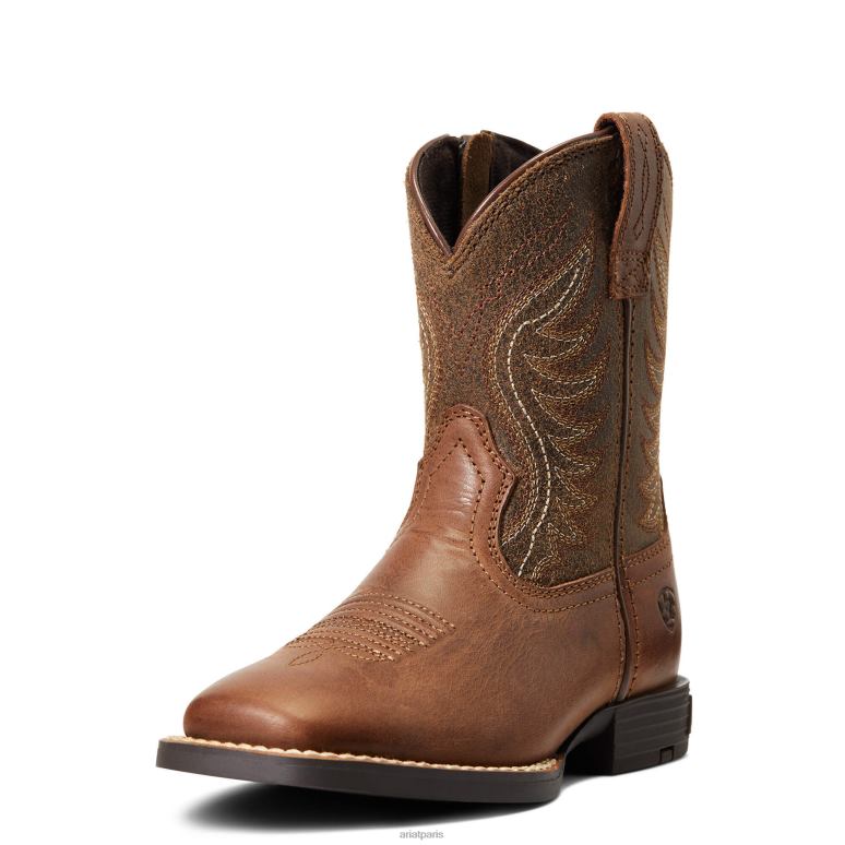 RJ66P3913 botte western amos Ariat chaussure croquant à l'oseille enfants