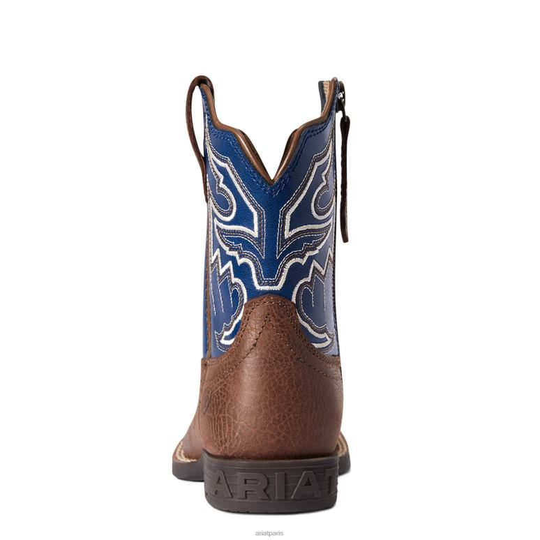 RJ66P3941 Stylo de tri pour enfants, botte western Ariat chaussure chocolat adobe enfants