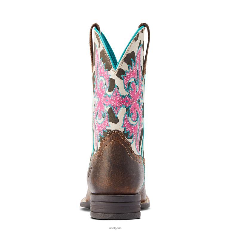 RJ66P3948 botte western lonestar Ariat chaussure rouille tapageuse enfants