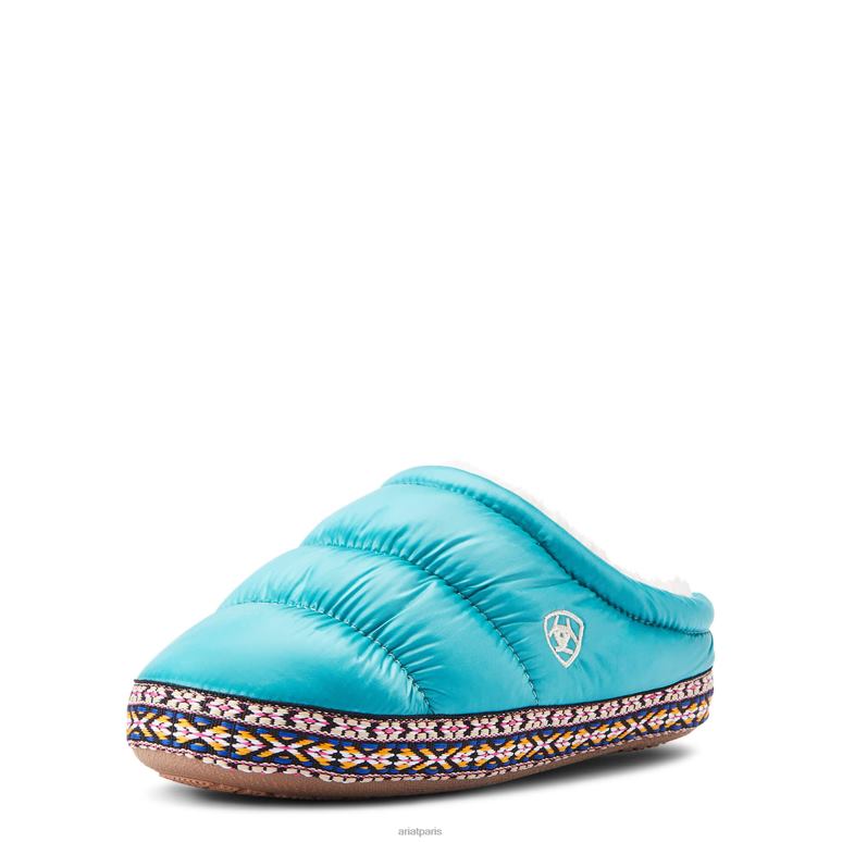 RJ66P3966 pantoufle sabot crius Ariat chaussure turquoise enfants