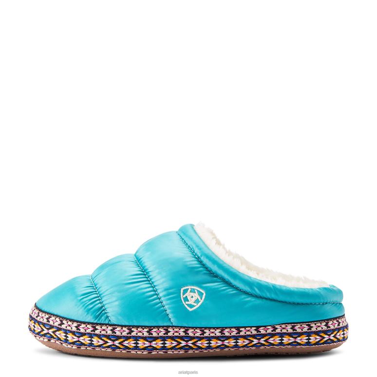RJ66P3966 pantoufle sabot crius Ariat chaussure turquoise enfants