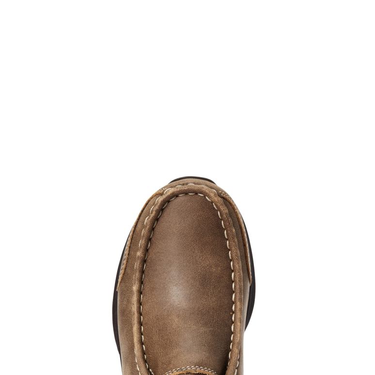 RJ66P3851 cracheur de feu Ariat chaussure bombardier marron enfants