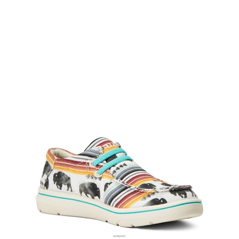 RJ66P3956 Hilo 3 Ariat chaussure impression de buffle enfants