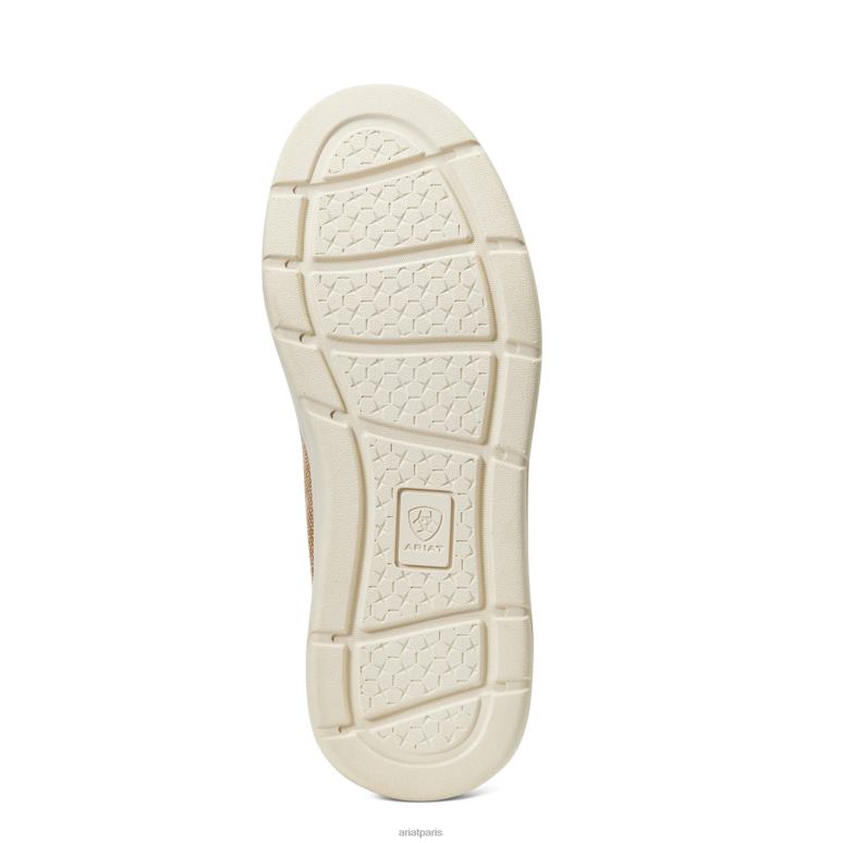 RJ66P3959 Hilo 3 Ariat chaussure toile beige lavée enfants