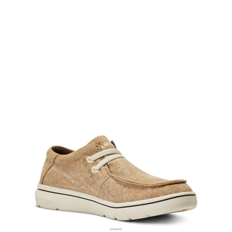 RJ66P3959 Hilo 3 Ariat chaussure toile beige lavée enfants