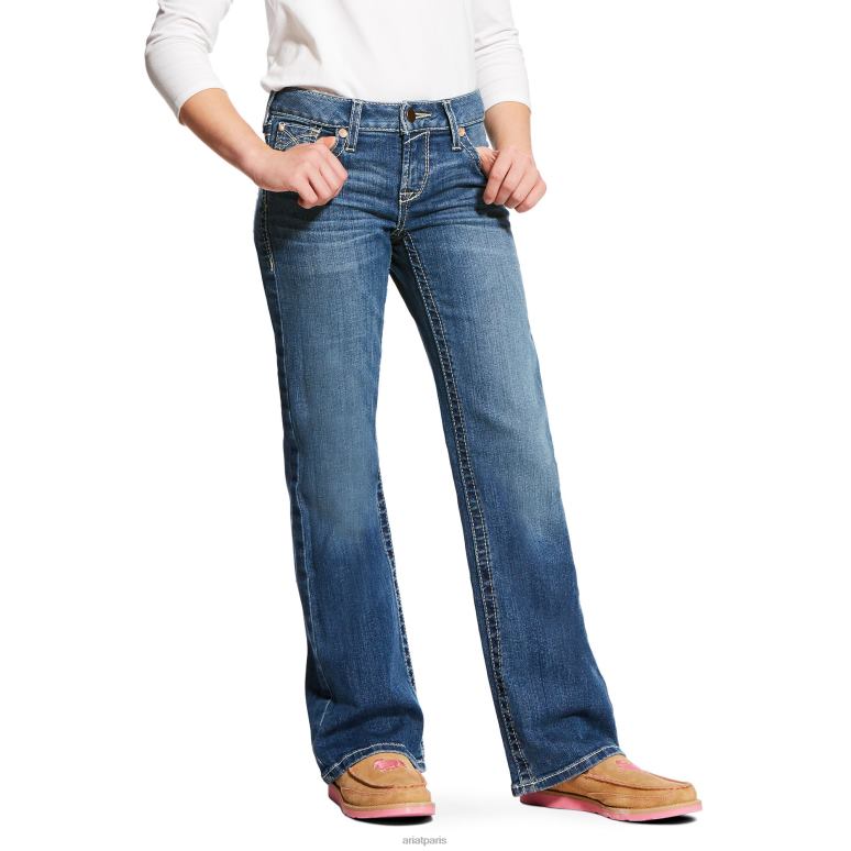 RJ66P3982 jean bootcut à point de surjet Ariat collections Éléonore enfants