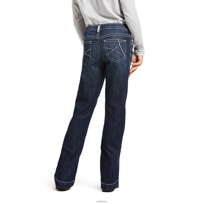 RJ66P3987 pantalon taille mi-haute stretch ella jean large Ariat collections Naomi enfants