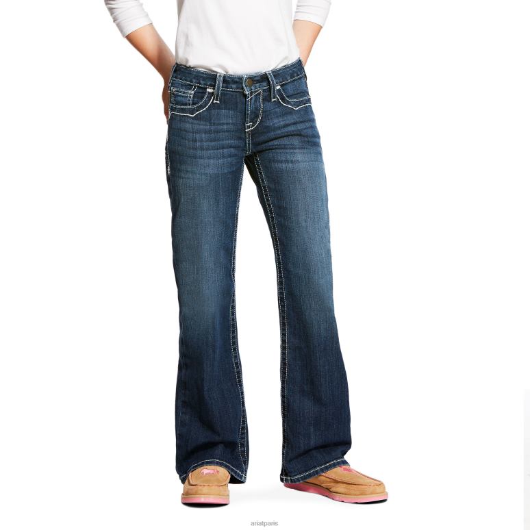 RJ66P3988 jean bootcut entrelacé Ariat collections Dresde enfants