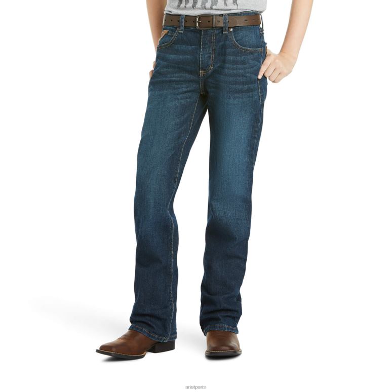 RJ66P3968 B4 - Jean bootcut stretch décontracté et décontracté Ariat collections chef enfants