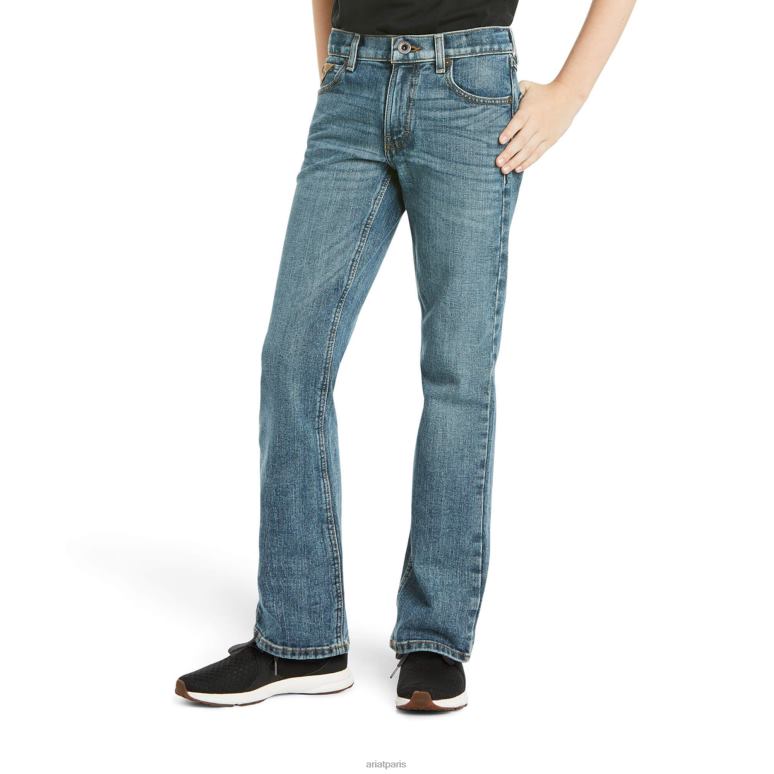 RJ66P3981 Jean coupe droite empilable Legacy Legacy slim extensible B5 Ariat collections vagabond enfants
