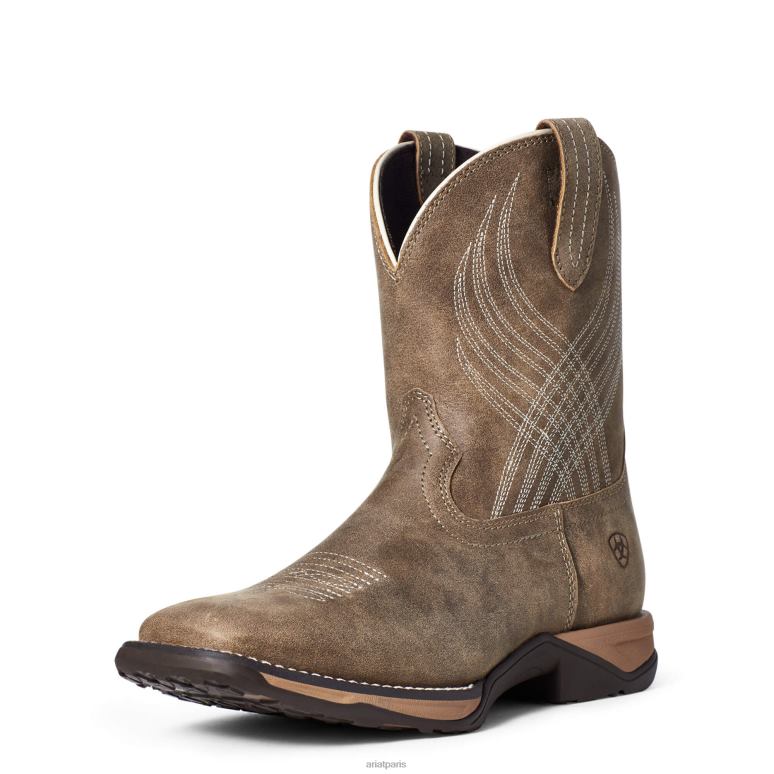 RJ66P3867 botte western hymne Ariat collections bombardier marron enfants