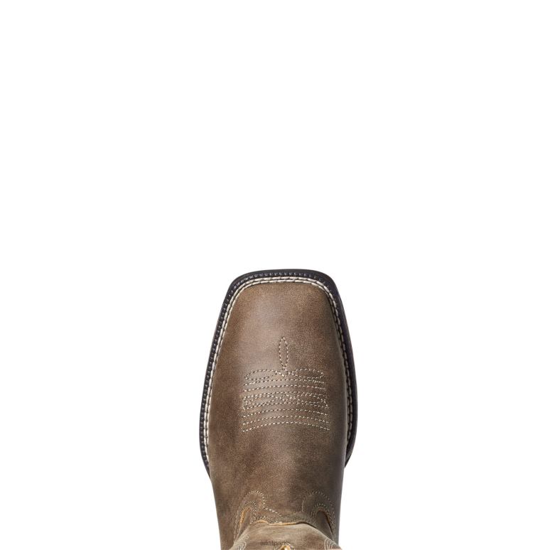 RJ66P3867 botte western hymne Ariat collections bombardier marron enfants