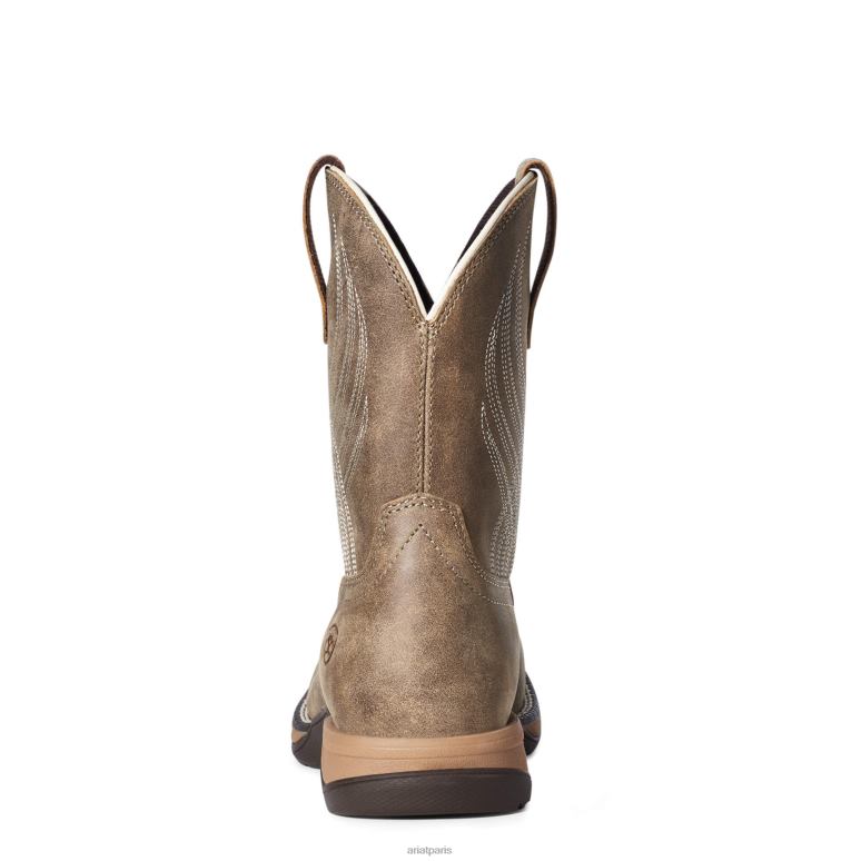 RJ66P3867 botte western hymne Ariat collections bombardier marron enfants
