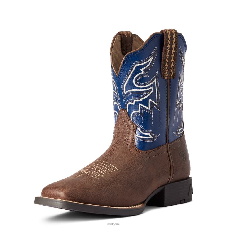 RJ66P3879 stylo de tri, botte western Ariat collections chocolat adobe enfants