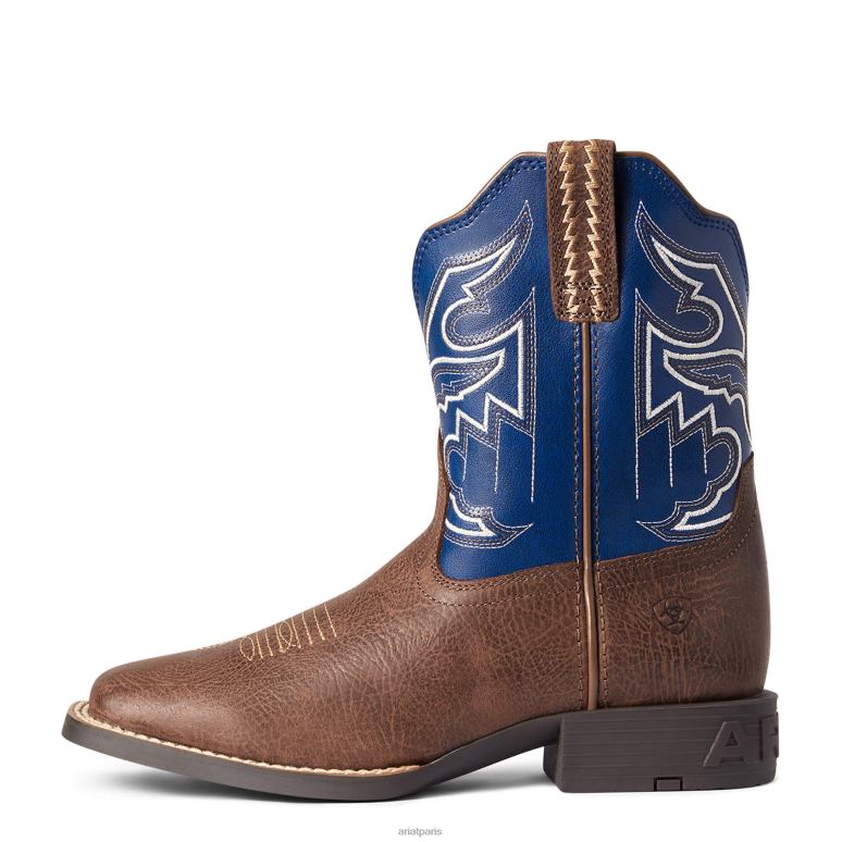 RJ66P3879 stylo de tri, botte western Ariat collections chocolat adobe enfants