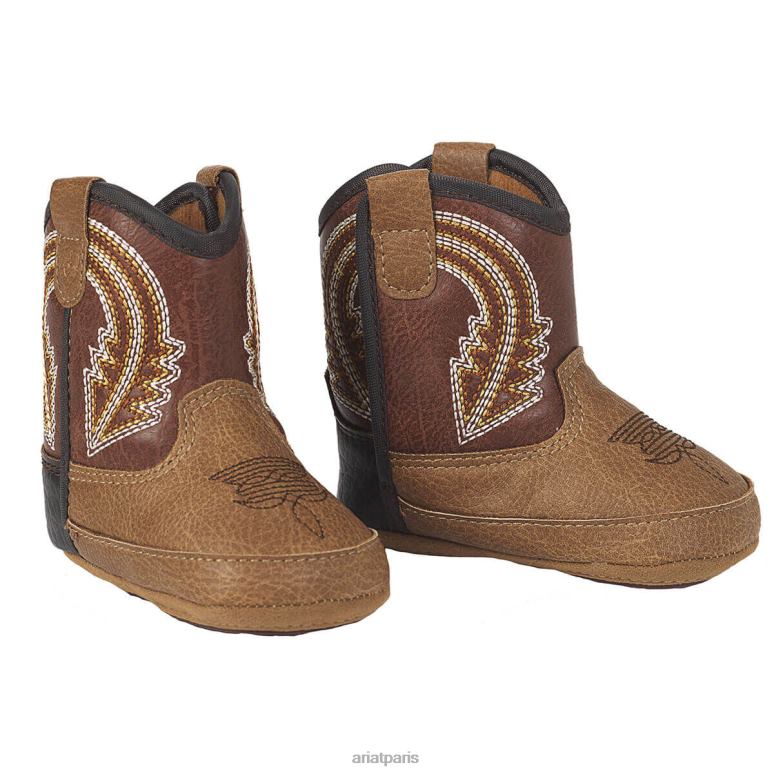 RJ66P3856 Lil Stompers Evan Boot Ariat collections brun enfants