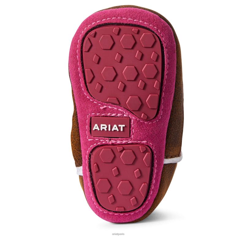 RJ66P3896 Botte d'Alexandrie des Lil' Stompers Ariat collections rose enfants