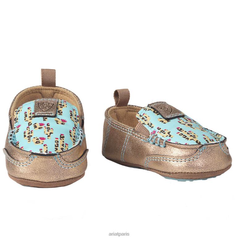 RJ66P3901 Lil Stompers Piper Cruiser Ariat collections turquoise & métallisé/turquoise enfants