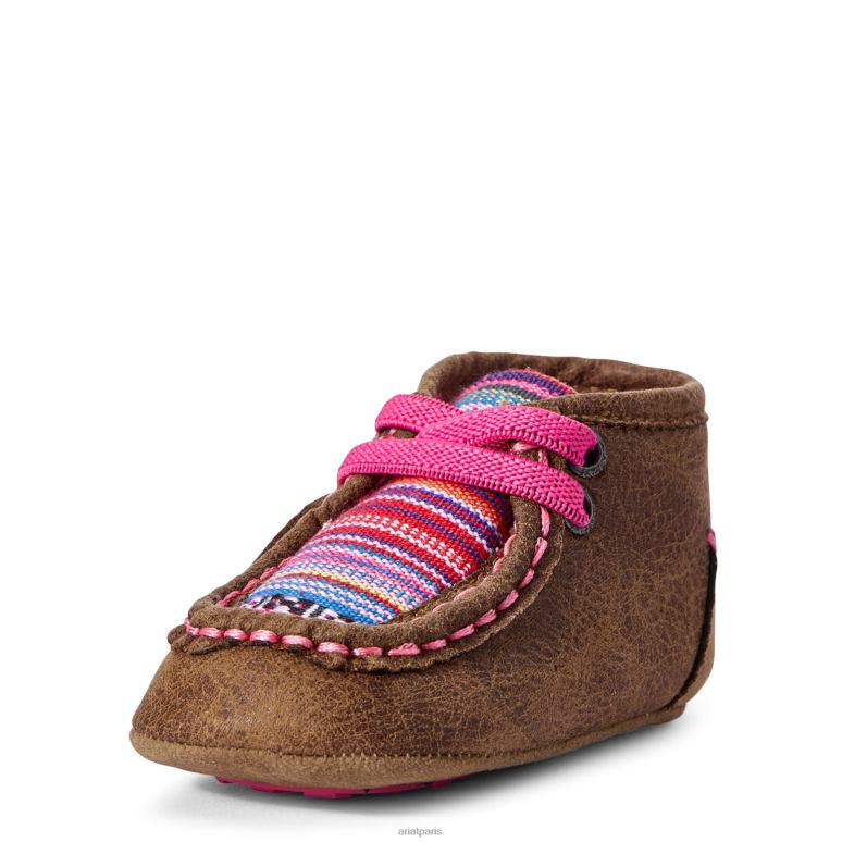 RJ66P3902 petits stompers aurora spitfire Ariat collections brun enfants