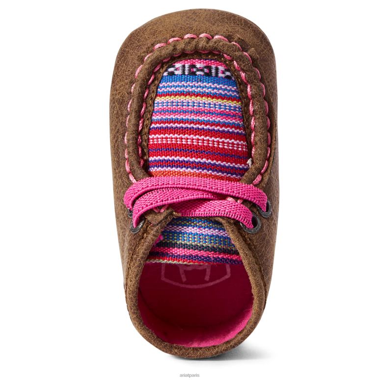 RJ66P3902 petits stompers aurora spitfire Ariat collections brun enfants