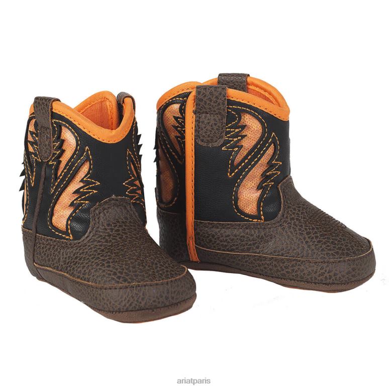 RJ66P3928 botte intrépide de Lil Stompers Ariat collections brun enfants