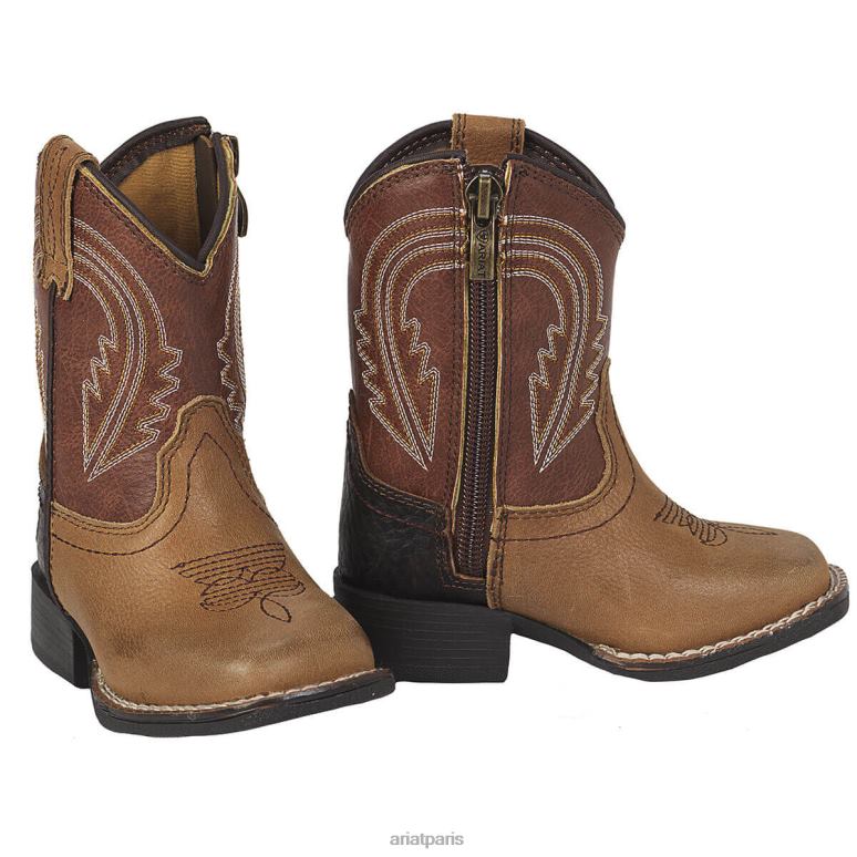 RJ66P3894 Lil Stompers Evan Boot Ariat collections brun enfants