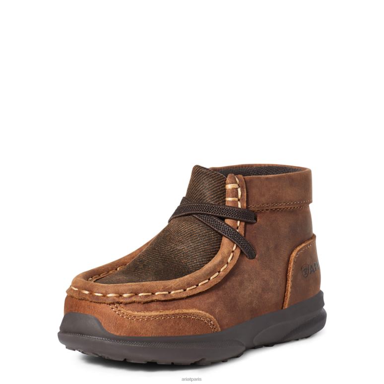 RJ66P3914 les petits Stompers Heath Spitfire Ariat collections brun enfants