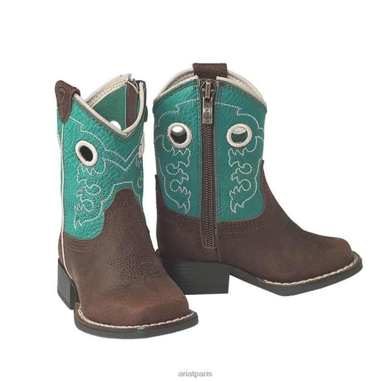 RJ66P3916 botte crossfire de Lil Stompers Ariat collections brun enfants