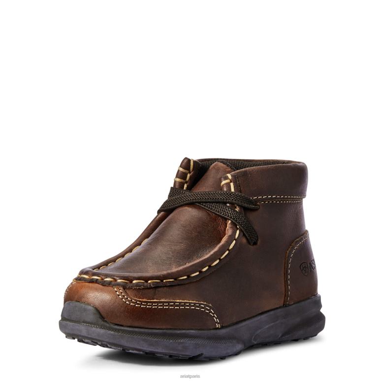 RJ66P3927 Spitfire de la garnison des petits Stompers Ariat collections brun enfants