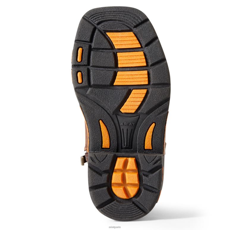 RJ66P3936 Lil' Stompers Chandler Workhog Ariat collections brun enfants