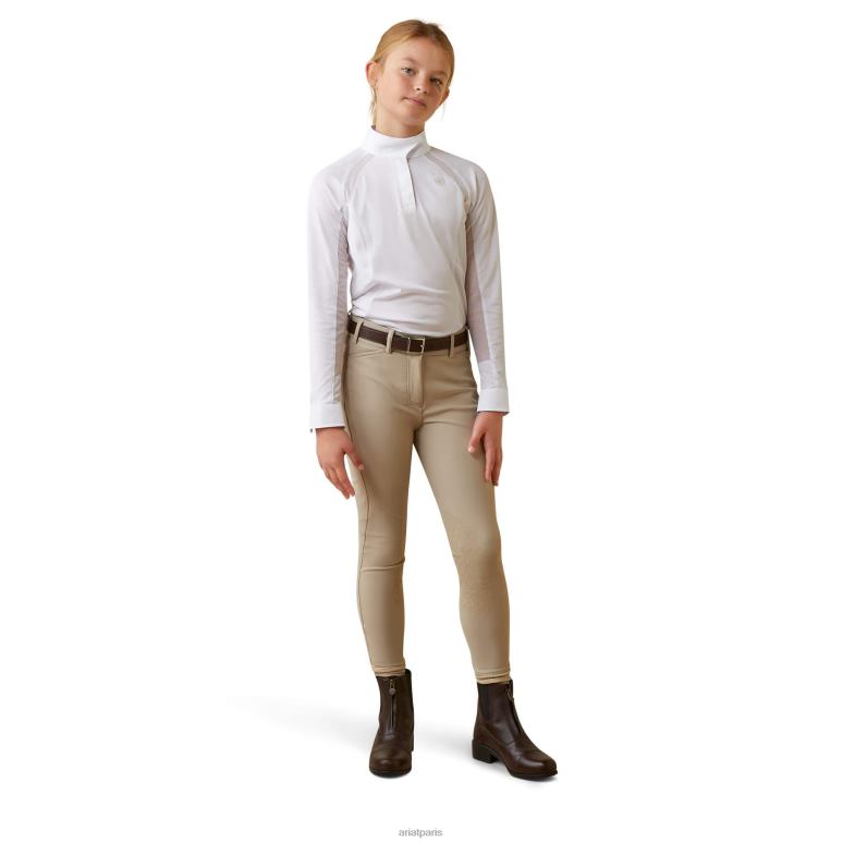 RJ66P4043 chemise de concours sunstopper pro 2.0 Ariat vêtements blanc enfants
