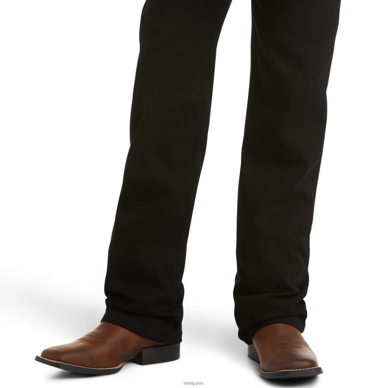 RJ66P3979 jean droit slim stretch Legacy B5 Ariat vêtements noir enfants