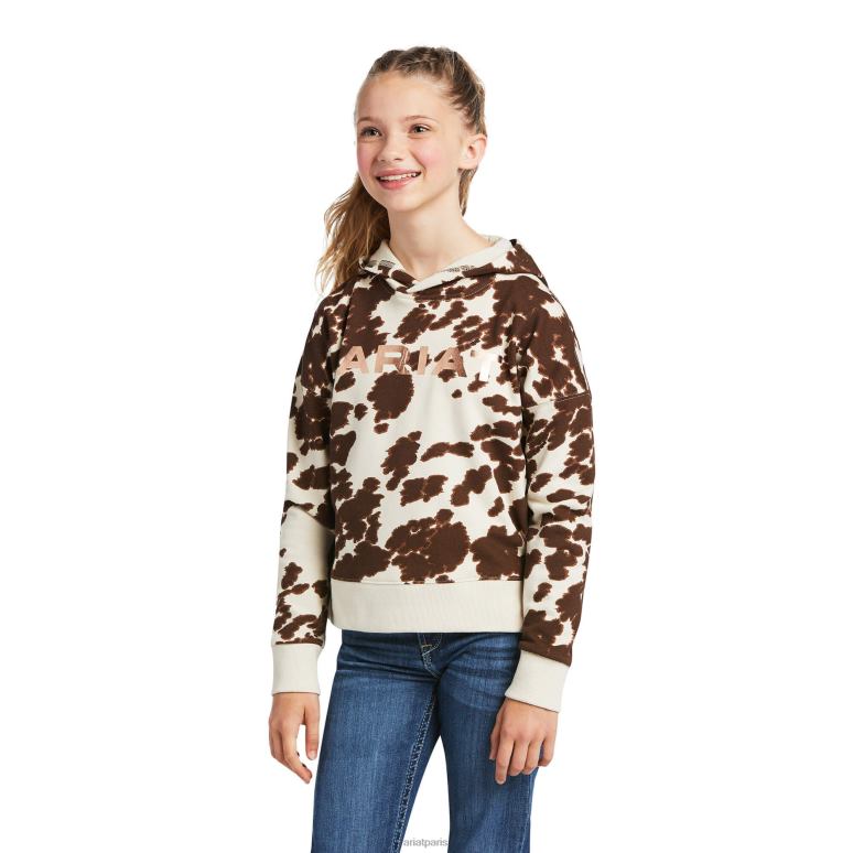 RJ66P4111 sweat à capuche vrai poney Ariat vêtements mustang enfants