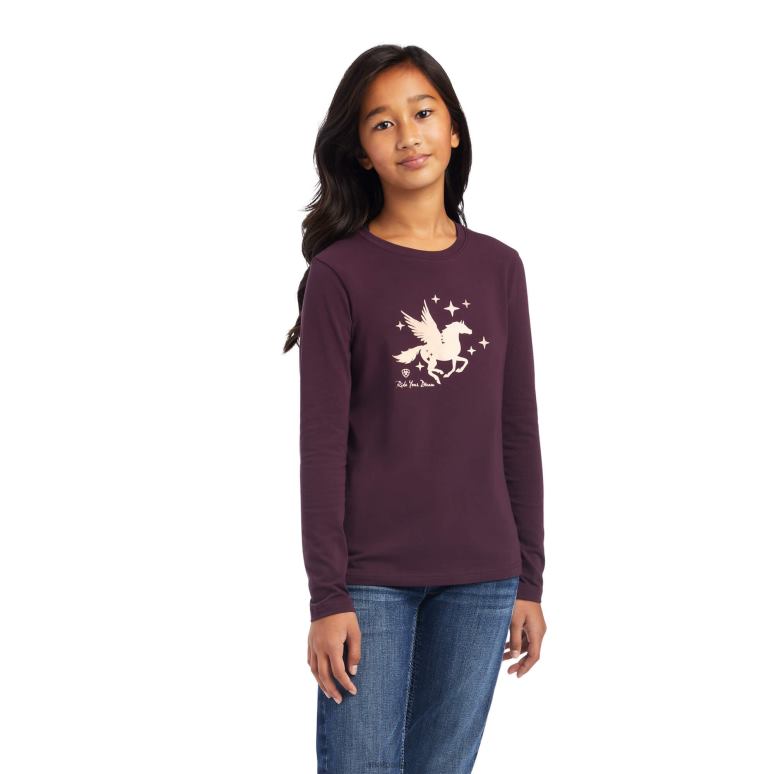 RJ66P3995 t-shirt de rêve Ariat vêtements mûre enfants