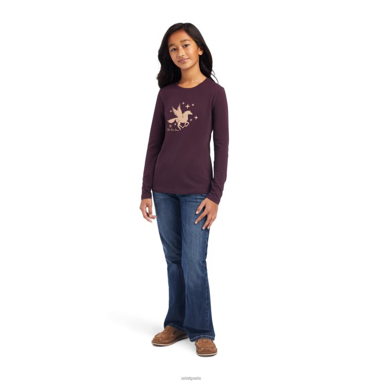 RJ66P3995 t-shirt de rêve Ariat vêtements mûre enfants