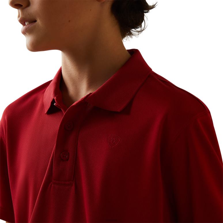 RJ66P4008 polo tek Ariat vêtements scooter enfants