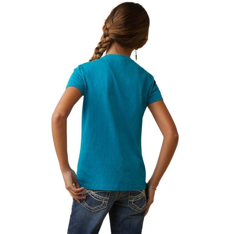RJ66P4017 vrai tee-shirt kickin' de démarrage Ariat vêtements panache exotique enfants
