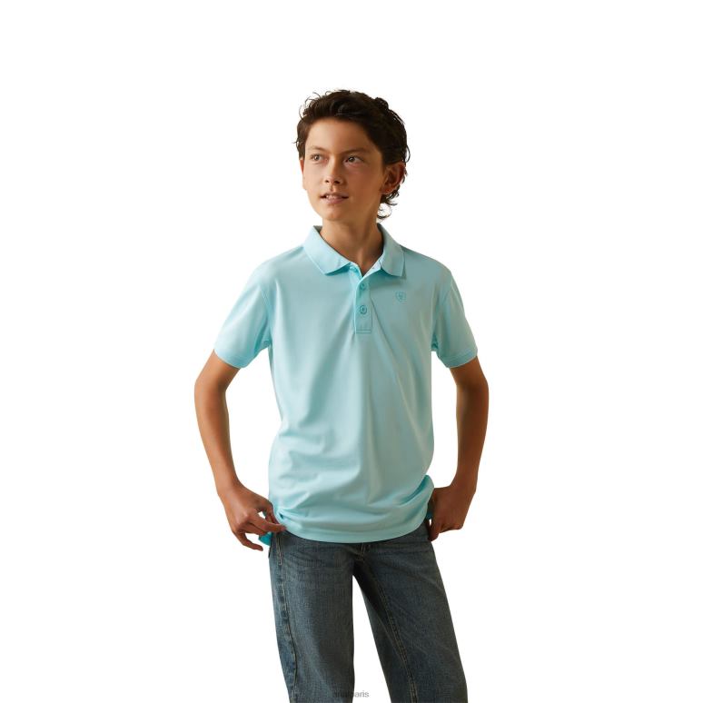 RJ66P4027 polo tek Ariat vêtements tanger turquoise enfants