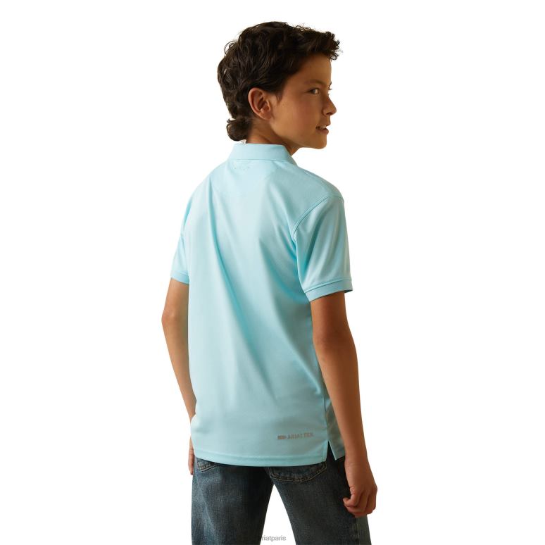 RJ66P4027 polo tek Ariat vêtements tanger turquoise enfants